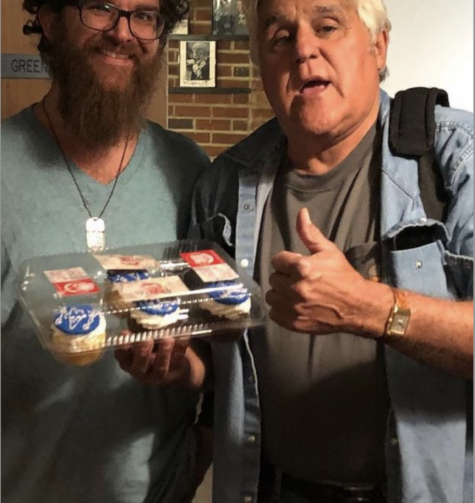 Jay Leno With Cookies From NJ Bakery Red Rose Bakeries Toms River NJ And Howell NJ